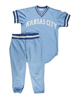 1980 George Brett Game Worn Kansas City Royals Full Road Uniform (MEARS A-10) MVP Season, World Series and .390 average